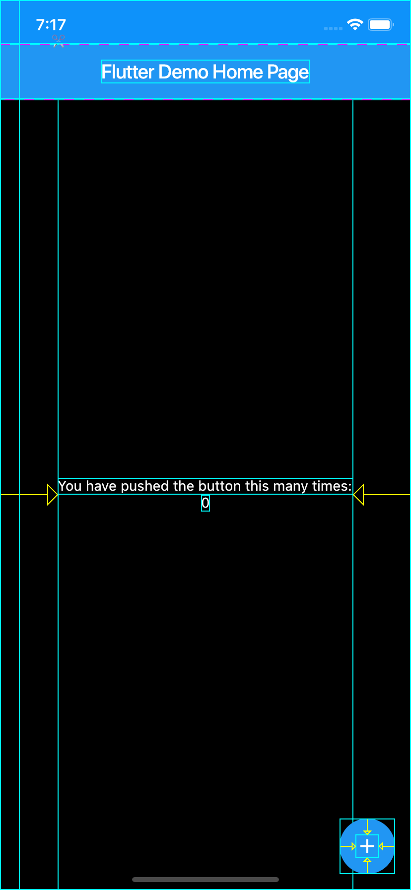 Flutter widget construction lines